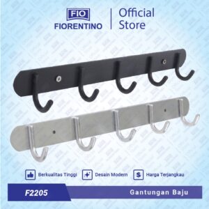 Fiorentino Gantungan Baju / Gantungan Handuk Aluminium F2205