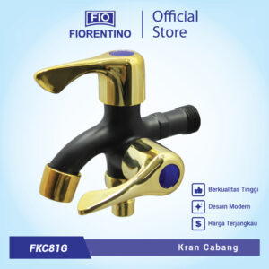 Fiorentino Kran Cabang / Kran Tembok / Kran air Gold FKC81G