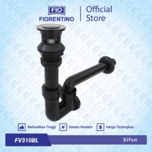 Fiorentino Afur Sifon Saringan Wastafel Cuci Tangan Pembuangan Air FV310BL