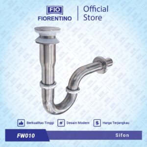 Fiorentino Sifon Wastafel Saringan Pembuangan Air Chrome - FW010