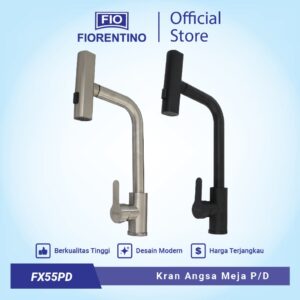 Fiorentino Kran Angsa / Kran Sink Meja Tarik Panas Dingin Putar - FX55PD
