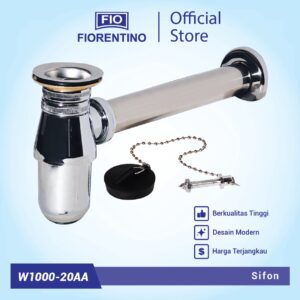 Fiorentino Sifon Wastafel Saringan Pembuangan Air Chrome - W1000-20AA