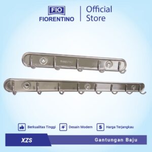 Fiorentino Gantungan Baju / Gantungan Handuk Stainless 5 kait / 8 kait - XZS-5 / XZS-8