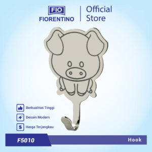 Fiorentino Gantungan Baju / Hook Tempel Babi / PIG Stainless F5010
