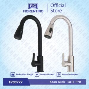 Fiorentino Kran Angsa Meja Tarik Panas Dingin Keran Air Sink Bak Cuci Piring Wastafel F700777