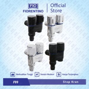 Fiorentino Stop Kran Shower Cabang Keran Sower Kloset Bidet Wastafel Mesin Cuci F99