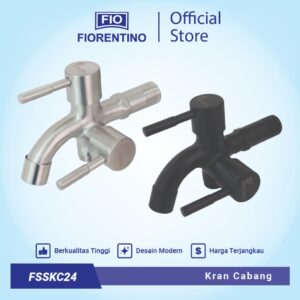Fiorentino Kran Cabang / Kran Tembok / Kran air Silver FSSKC24