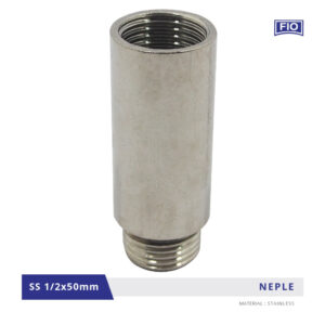 Naple Drat Dalam x Drat luar Stainless Steel 1/2 Inch - Tahan Karat, Mudah Dipasang