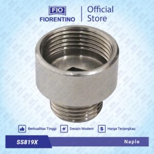 Fiorentino Nepel / Naple / Nipel / Niple Sok Drat Dalam 3/4 X Drat Luar 1/2 inchi SS819X